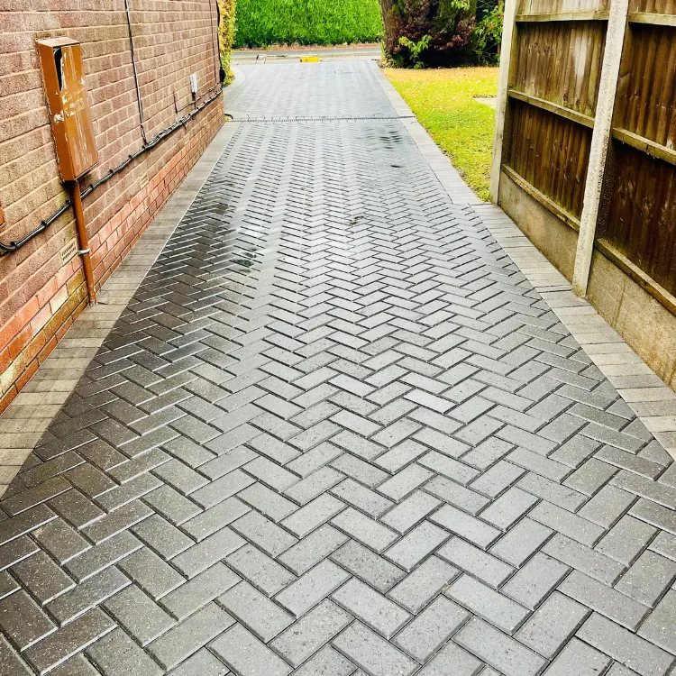 The same side path after cleaning
