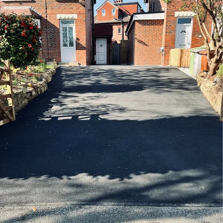 The same driveway after restoration